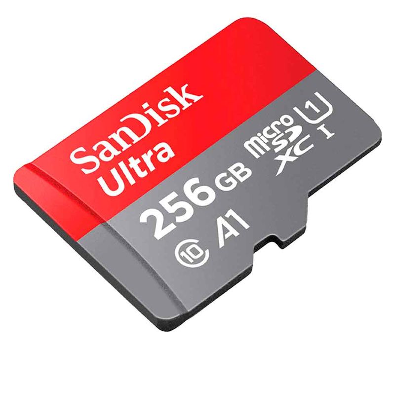 Memoria-Sandisk-Ultra-256GB-para-Nintendo-Switch-MicroSDXC-UHS-I-150MB-s-Gris-Rojo