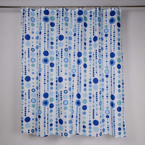 Cortina de baño Orange Poly Bubbles