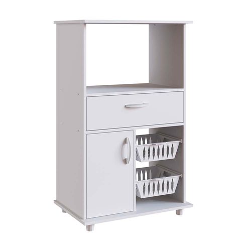 Mueble multiuso para microondas Dalia MDP 1 Puerta + Cajón Blanco