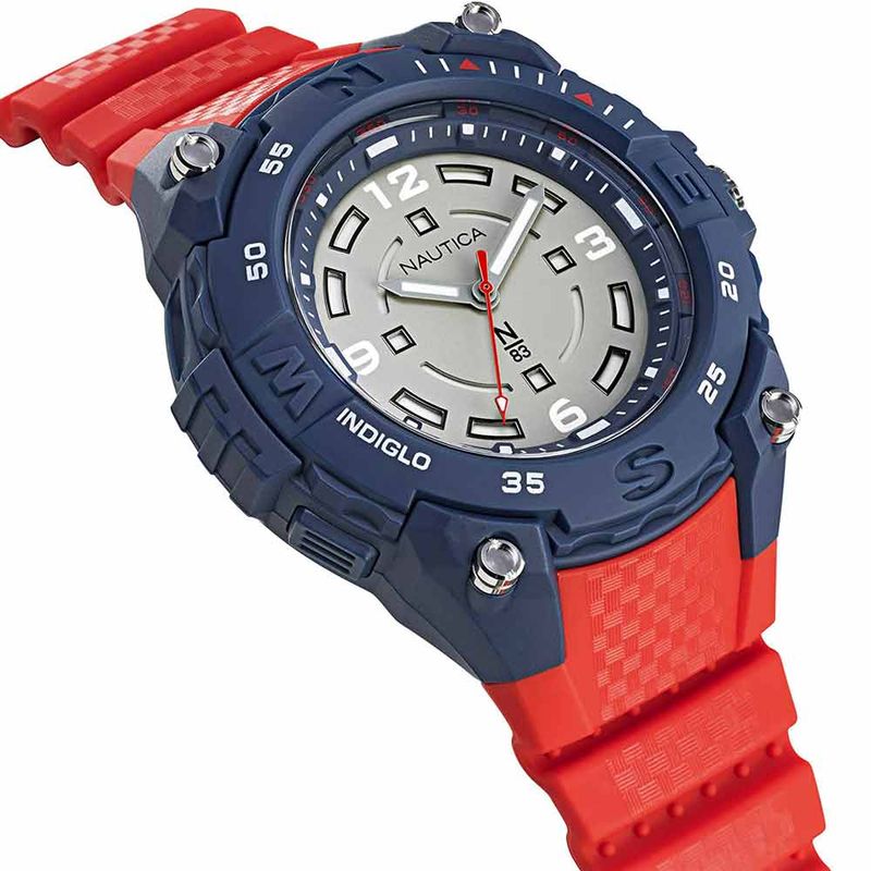 Reloj Nautica N83 Coronado Bay NAPCNF004 Luz Indiglo Rojo Azul Shopstar