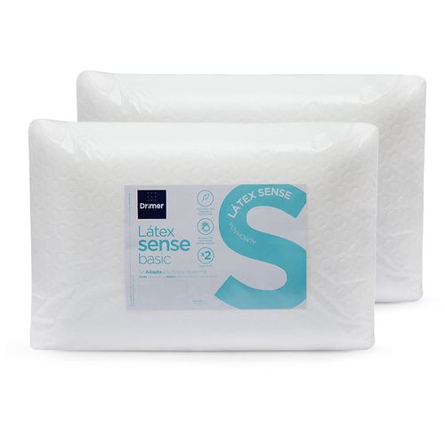 Almohadas Twin Pack Látex Sense Basic Estándar (60x40 cm)