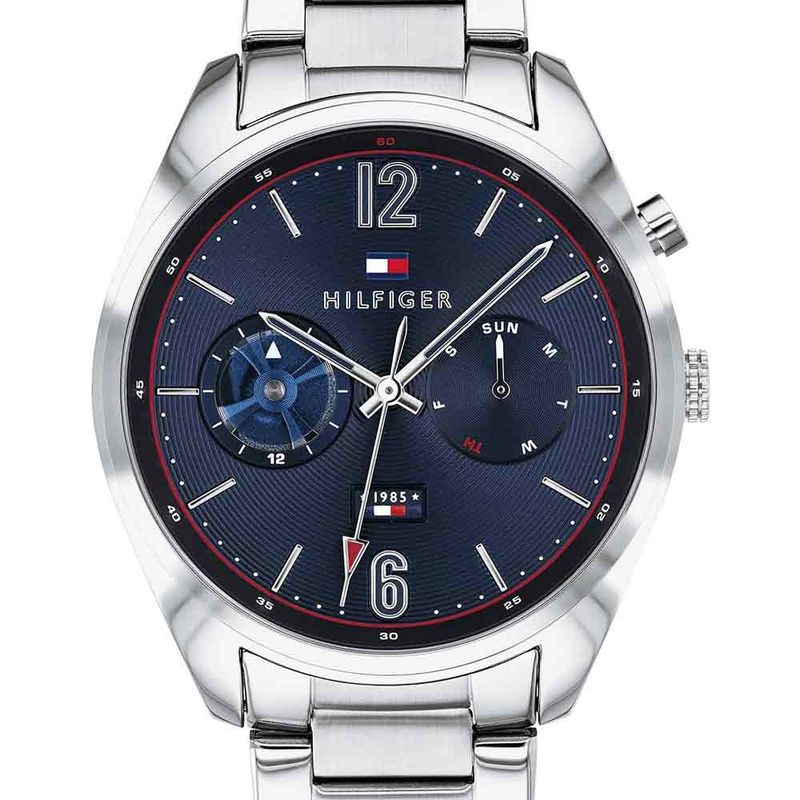 Reloj-Tommy-Hilfiger-Deacon-1791551-Multifuncional-Acero-Inoxidable-Plateado-Azul