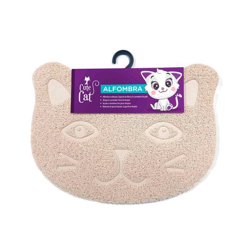 Alfombra Multiusos Beige Cute Cat Flexible 30x40cm