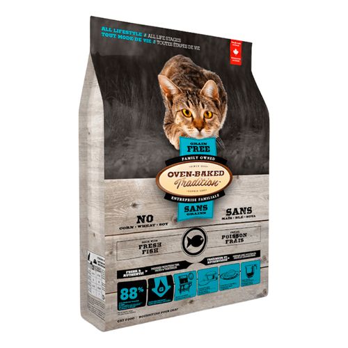 Comida Gato Oven Baked Tradition Libre Granos Pescado Fresco 2.27kg