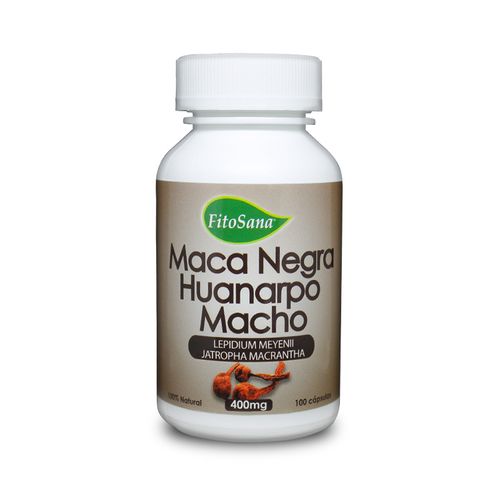 CÁPSULAS DE MACA NEGRA + HUANARPO MACHO 100U