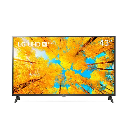 Televisor LG UHD 4K ThinQ AI 43" 43UQ7500 (2022) Negro