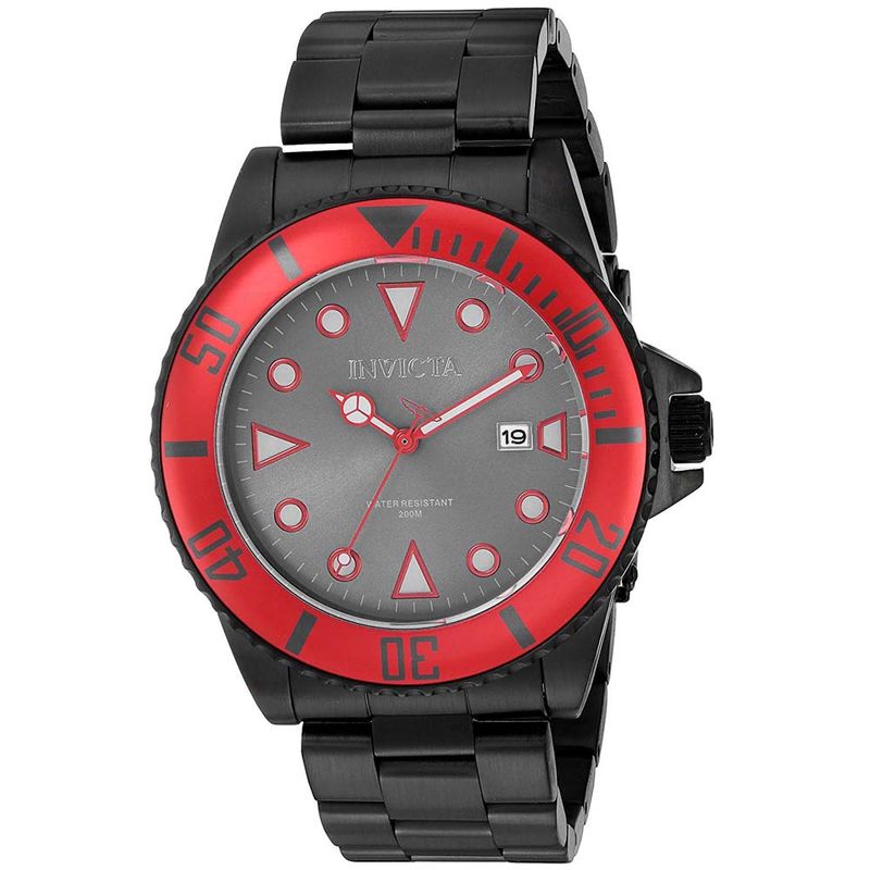 Reloj-Invicta-Pro-Diver-90296-Fecha-Acero-Inoxidable-Negro-Rojo