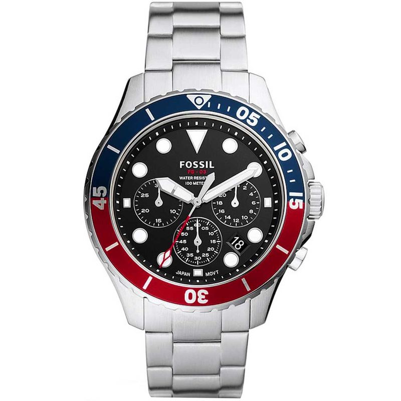 Reloj Fossil FB-03 FS5767 Fecha Cronómetro Acero Inoxidable - Main Image