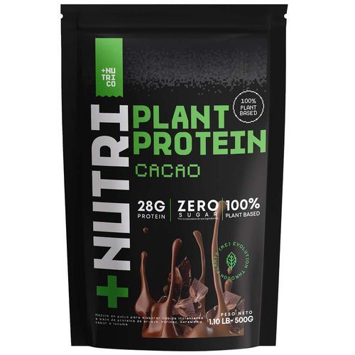 Complemento Nutricional +NUTRI CO Plant Protein Sabor a Cacao Doypack 500g