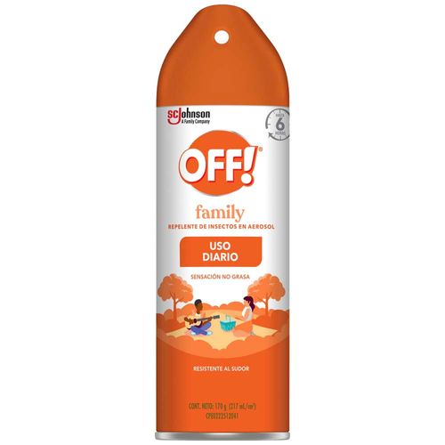 Repelente de Insectos en Aerosol OFF! Family Frasco 217ml