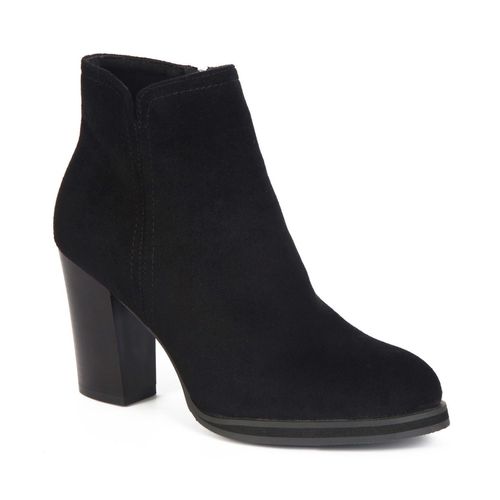 Botin Casual con taco Mujer 7651 NEGRO