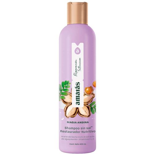 Shampoo AMARÁS Magia Andina Restaurador Botella 400ml