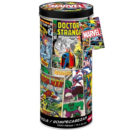 Rompecabezas MARVEL Tubo Metálico 1000pcs (Modelos Aleatorios)