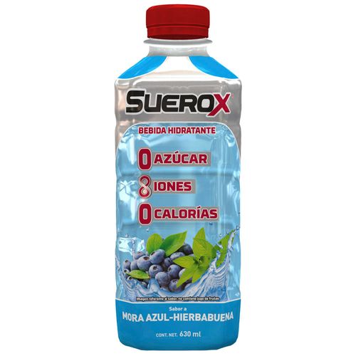 Bebida Rehidratante SUEROX Sabor a Mora Botella 630ml