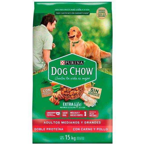 Comida para Perros DOG CHOW Mediano Grande Bolsa 15Kg