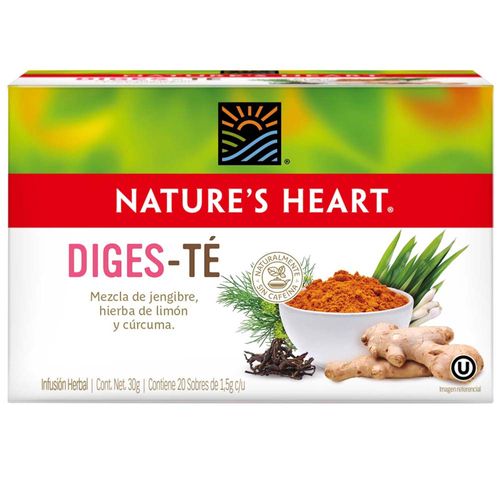 Infusión NATURE'S HEART Diges-Té Caja 20un