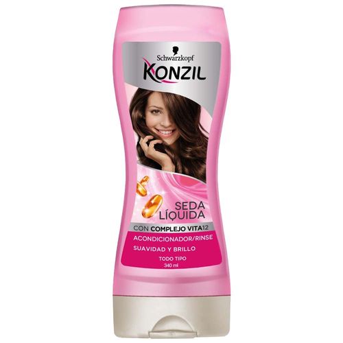 Acondicionador KONZIL Seda Líquida Frasco 340ml