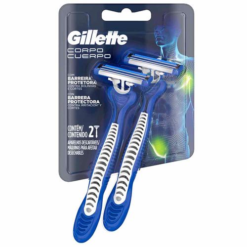 GILLETTE Cuerpo Máquinas de Afeitar Desechables 2un