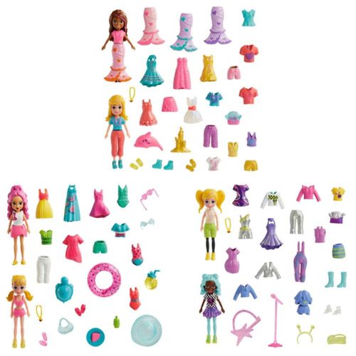 Muñeca Polly Pocket Paquete De Modas Grande Surtido