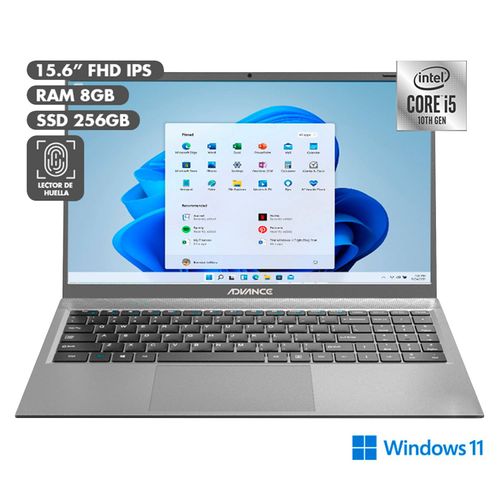 Laptop Advance PS6051 15.6" Core i5 8GB con 256GB de Almacenamiento