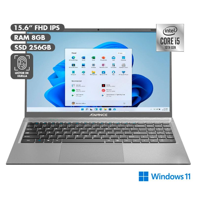 Laptop-Advance-PS6051-156--Core-i5-8GB-con-256GB-de-Almacenamiento