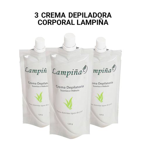 3 Crema Depiladora Corporal Lampiña