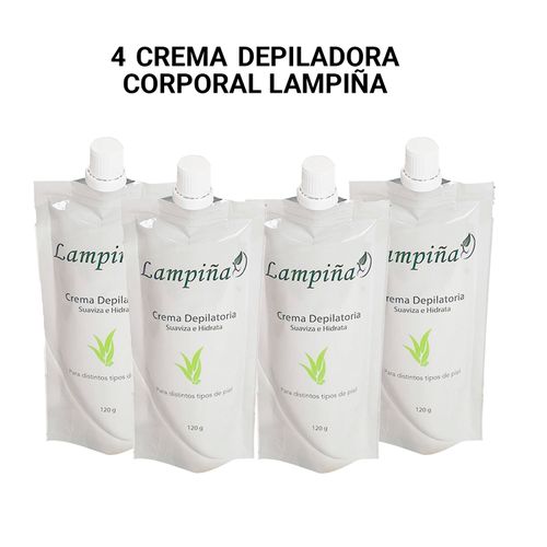 4 Crema Depiladora Corporal Lampiña