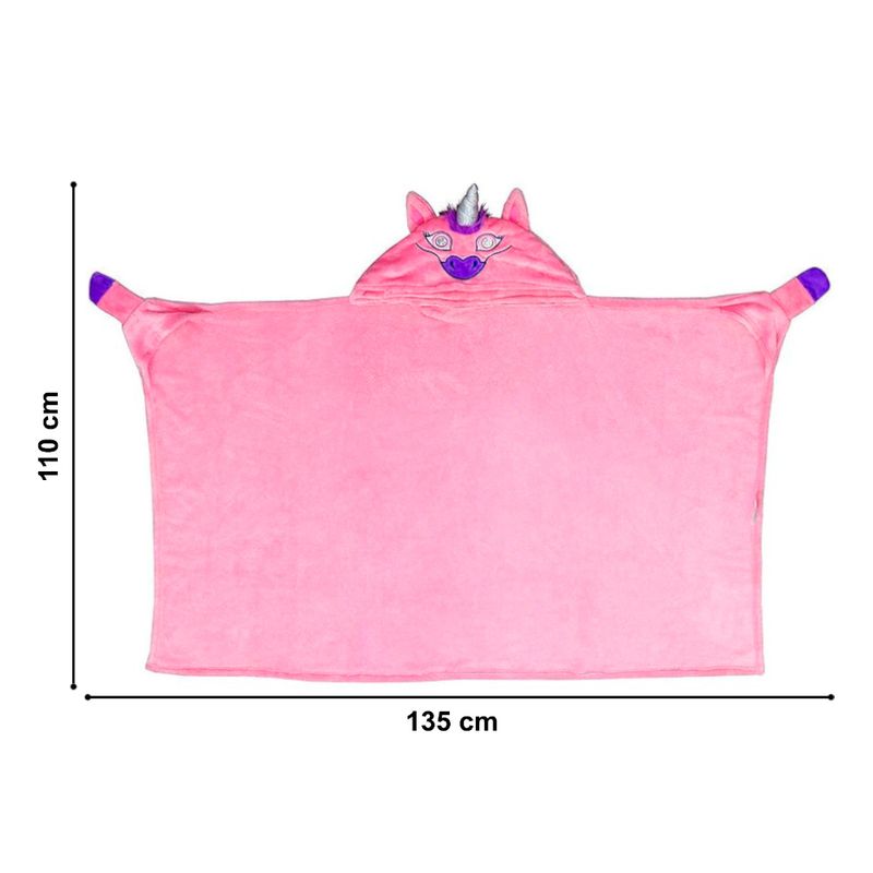 Manta-Abrigo-con-Capucha-con-Luces-LED-Unicornio-Rosado-MD