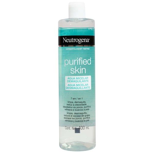 Agua Micelar Desmaquillante 7 en 1 NEUTROGENA Purified Skin Frasco 400ml