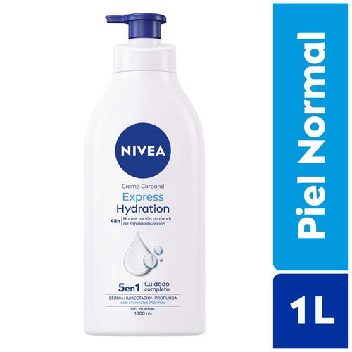 Crema Corporal NIVEA Hidratación Express (Piel Normal) Frasco 1L