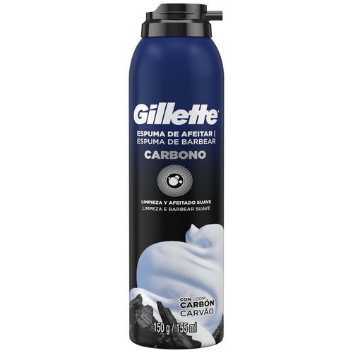 Espuma de Afeitar GILLETTE Carbono Frasco 150g