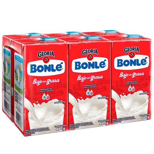Mezcla Láctea Light BONLÉ Caja 480g Paquete 6un