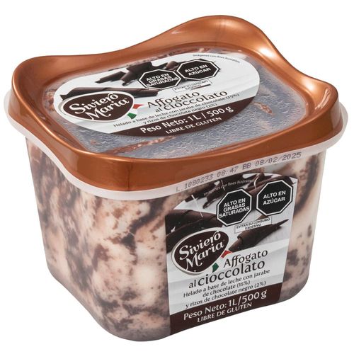 Helado SIVIERO MARIA Affogato al Cioccolato Pote 500g