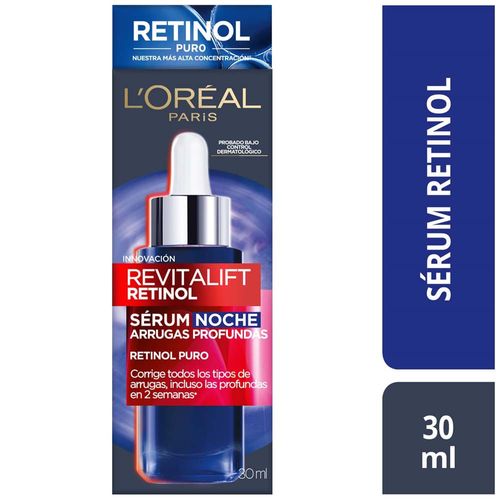 Sérum Noche L'ORÉAL Revitalift Retinol Puro Caja 30ml