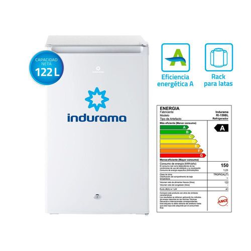 Frigobar Indurama RI-159 122L Blanco