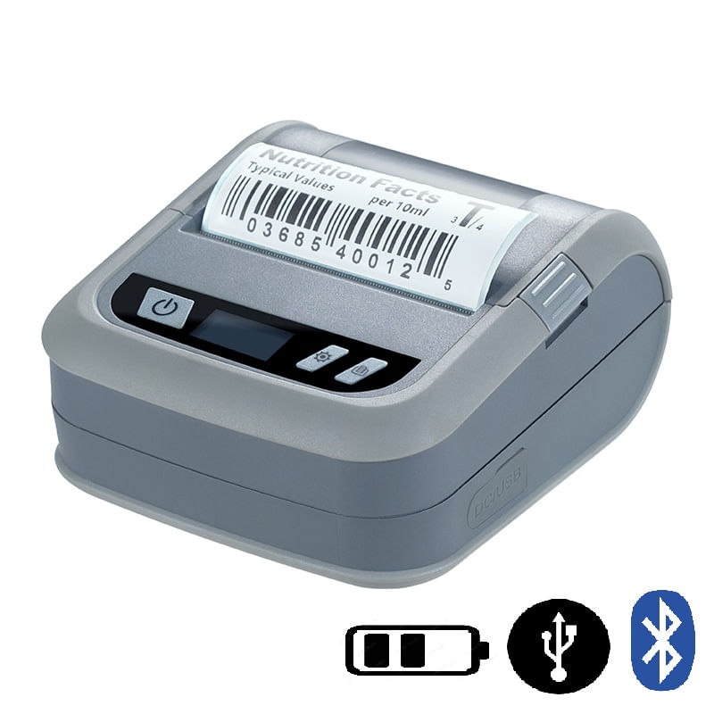 Impresora térmica etiquetas adhesivas código barra 110mm USB Bluetooth -  Promart