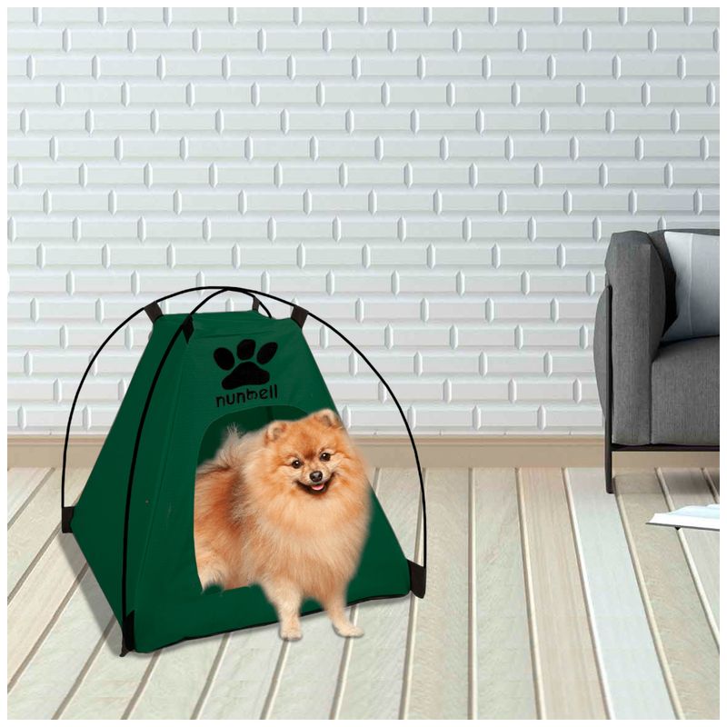 Casa-Carpa-Plegable-Portatil-Perro-Gato-Mascotas-Verde-
