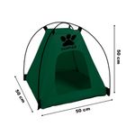 Casa-Carpa-Plegable-Portatil-Perro-Gato-Mascotas-Verde-