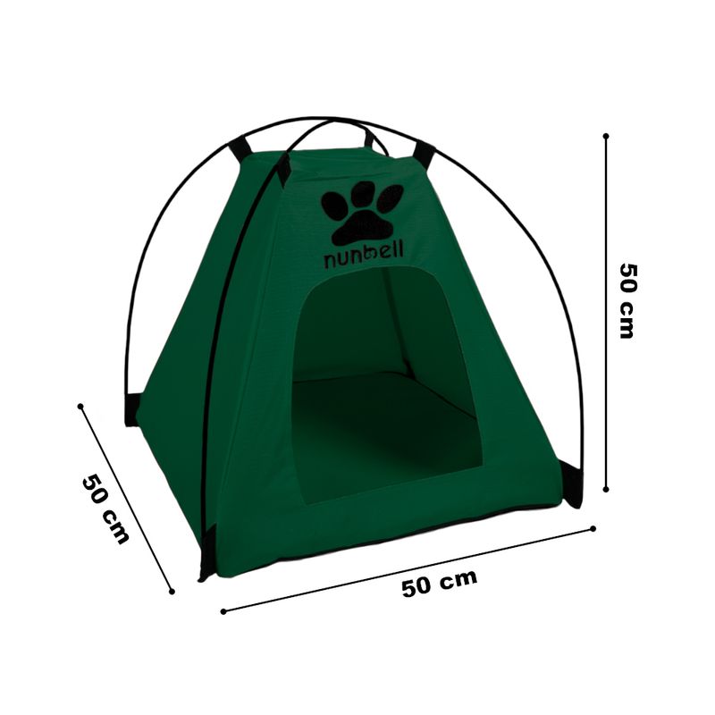 Casa-Carpa-Plegable-Portatil-Perro-Gato-Mascotas-Verde-