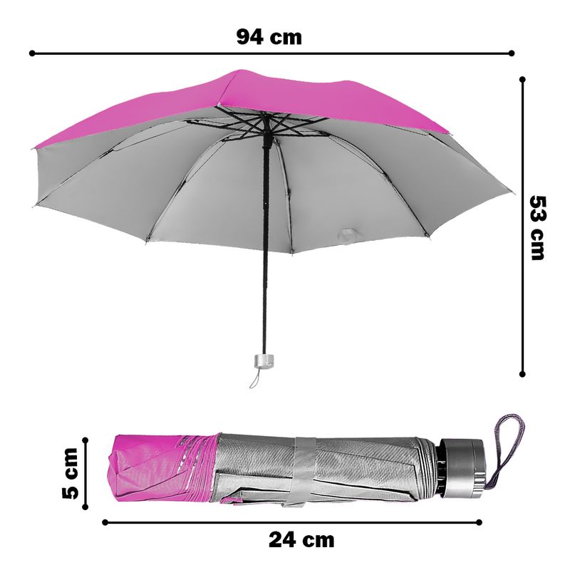 Paraguas-Plegable-Sombrilla-de-Mano-para-Sol-Lluvia-K02-Fucsia