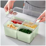 Caja-Organizador-Contenedor-de-Alimentos-Frutas-con-Tapa-4-Divisiones-F30-Verde