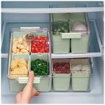 Caja-Organizador-Contenedor-de-Alimentos-Frutas-con-Tapa-4-Divisiones-F30-Verde