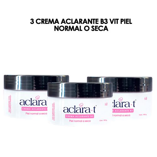 3 Crema Aclarante B3 vit Piel Normal o Seca