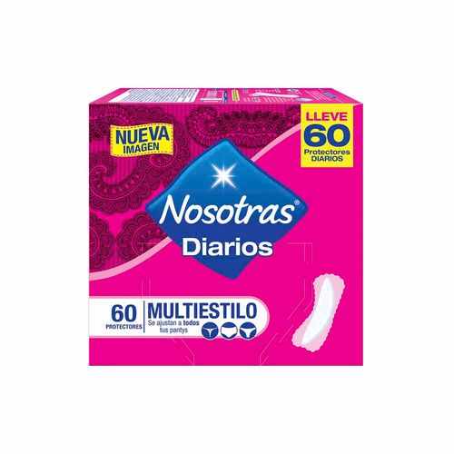 Protectores Diarios NOSOTRAS Multiestilo Caja 60un