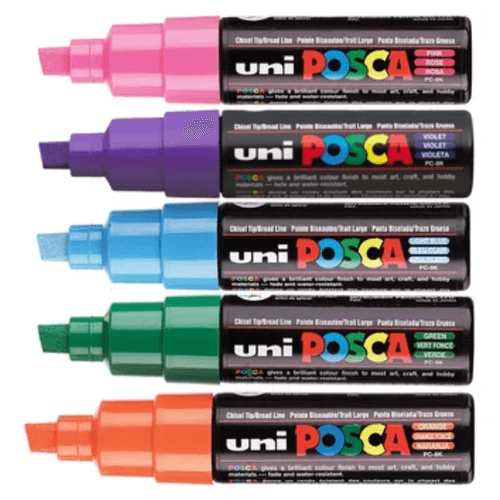 Set Marcadores Posca Punta 8K X 5 Fashion