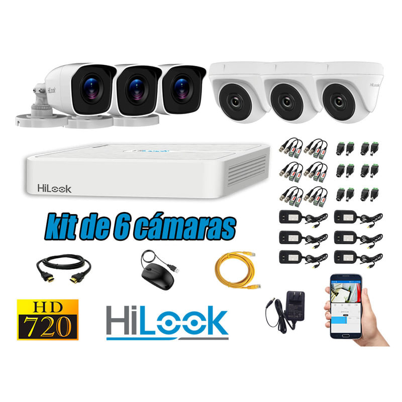 CAMARAS-SEGURIDAD-KIT-6-HD-720P---CABLE-HDMI-OFERTA-P2P