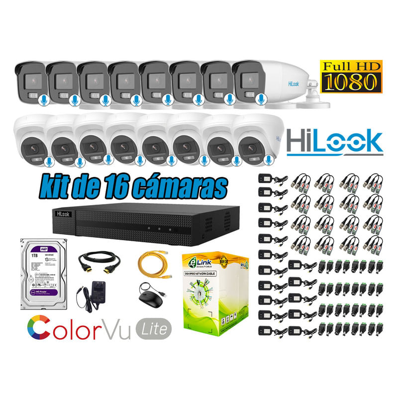 CAMARAS-SEGURIDAD-KIT-16-FULL-HD-HILOOK-COLORVU-LITE-NOCHE-COLOR-1TB