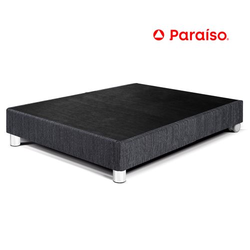 Cama Box Tarima PARAISO Premium 1 Plaza Charcoal