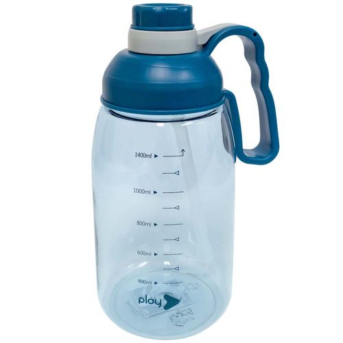 Botella SCOOL PLAY Policarbonato 1.4L con Caña Extraible Colores Surtidos (Modelos Aleatorios)