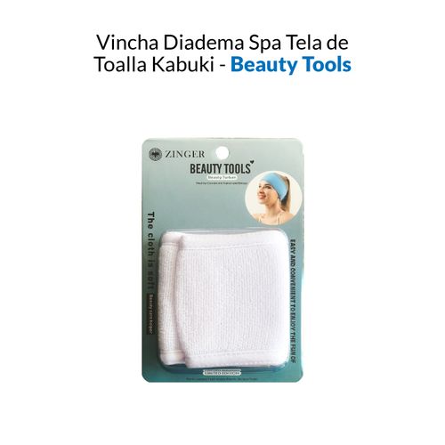 Vincha Diadema Spa Tela de Toalla Kabuki Beauty Tools